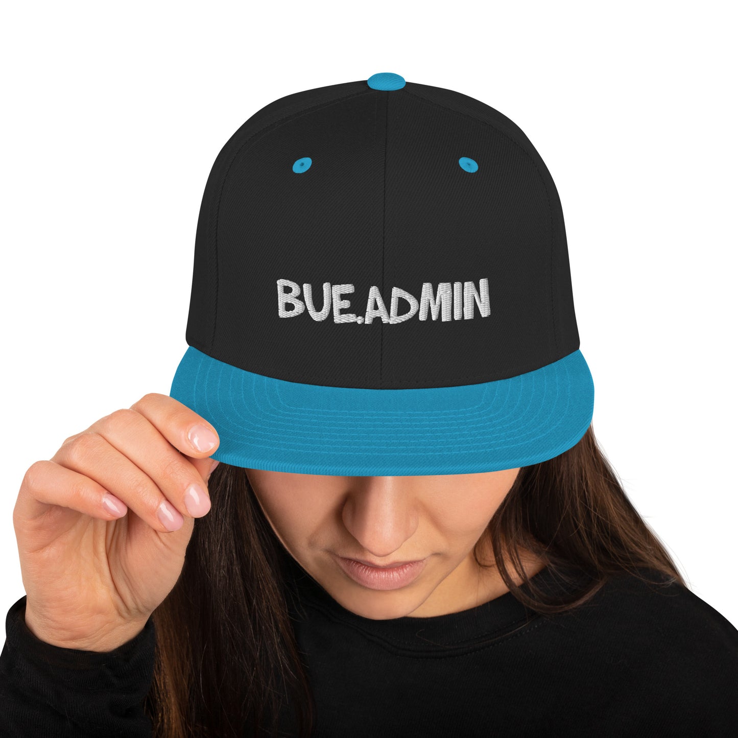 A BLUE/BLACK Snap Back