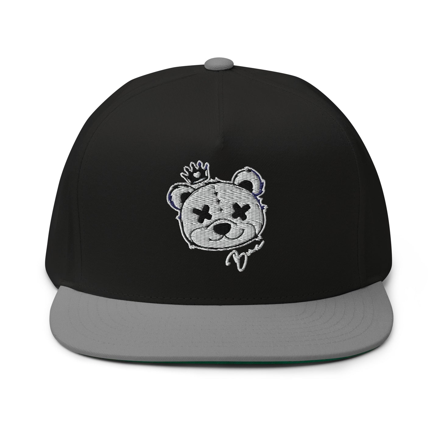 A WHITE/BLACK SNAPBACK