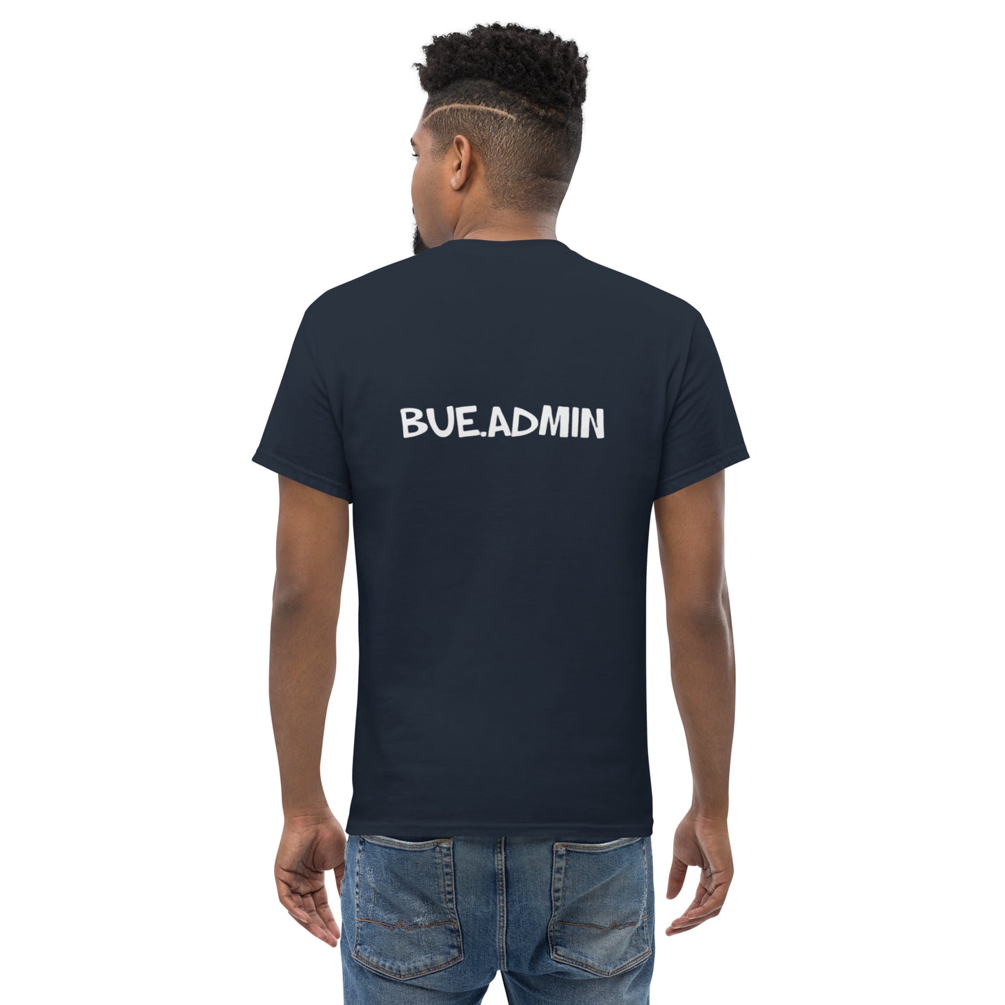 Classic Tee - WHITE (front & back design)