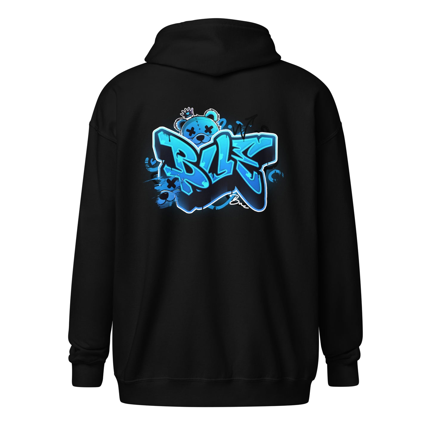 NEW Zip-Up Hoodie BLUE (Printed Designs)
