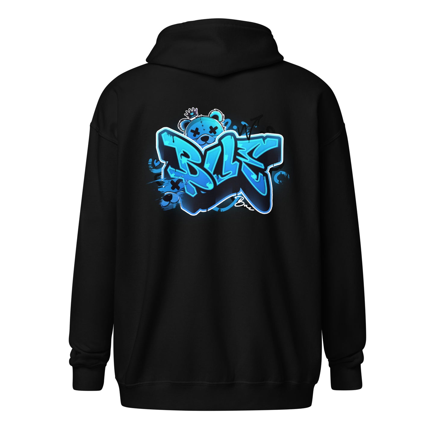 NEW Zip-Up Hoodie BLUE v2 (Printed Designs)