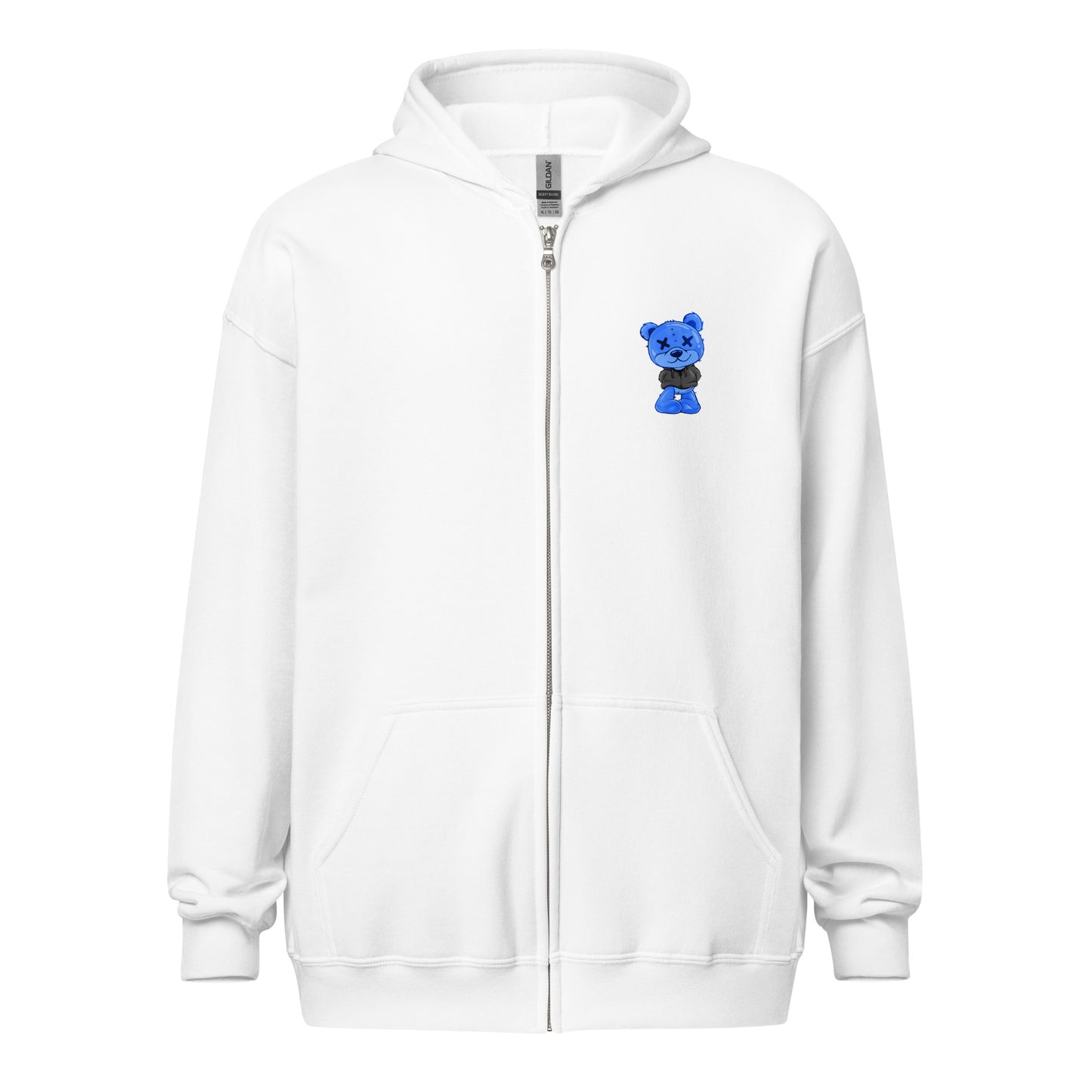 NEW Zip-Up Hoodie BLUE (Printed Designs)