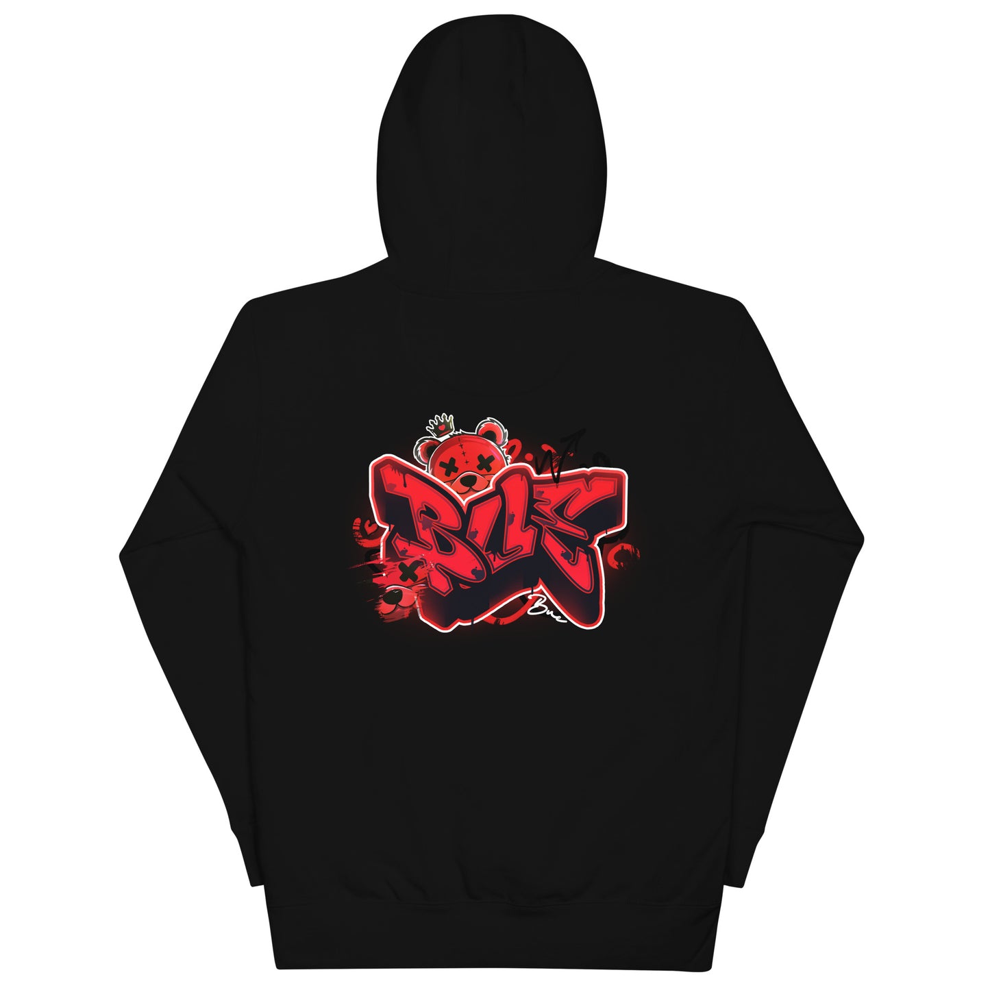 NEW Cotton Hoodie RED (Printed Designs)