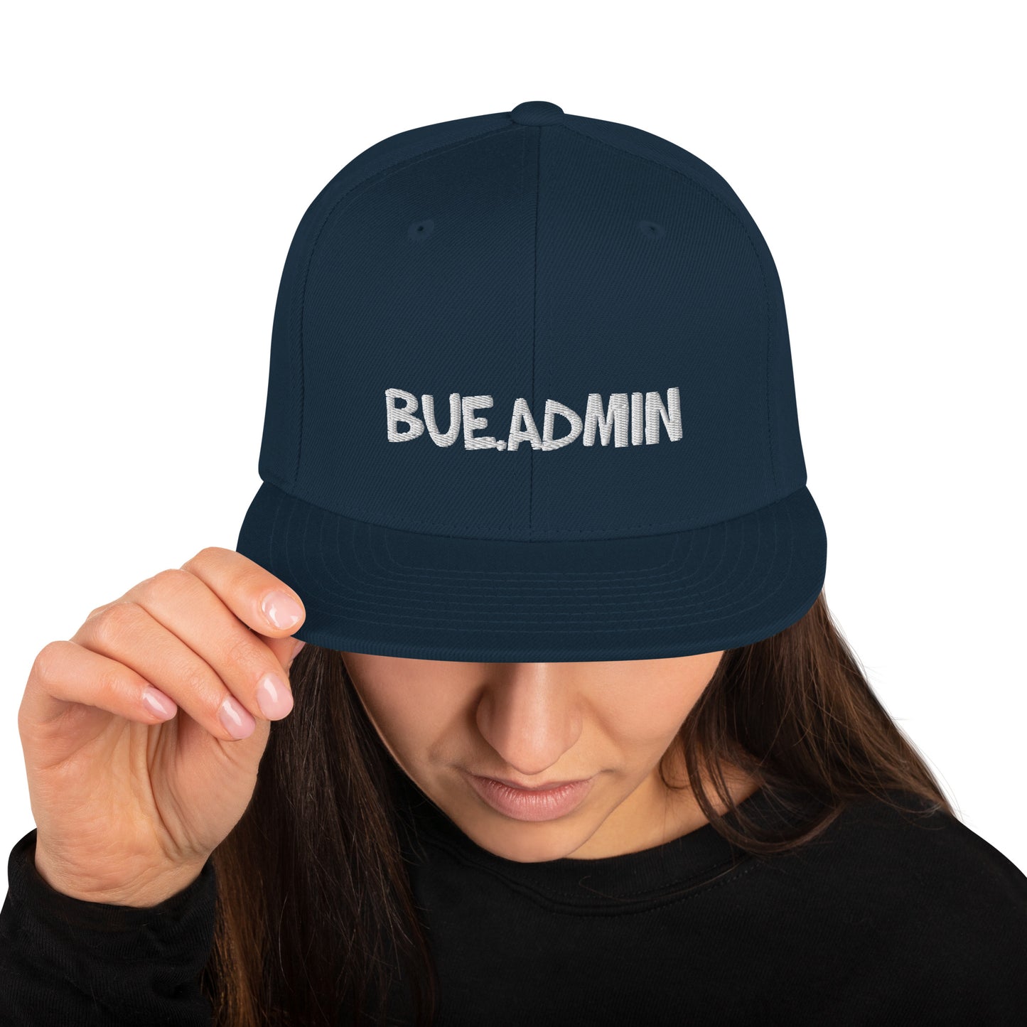 A BLUE/BLACK Snap Back
