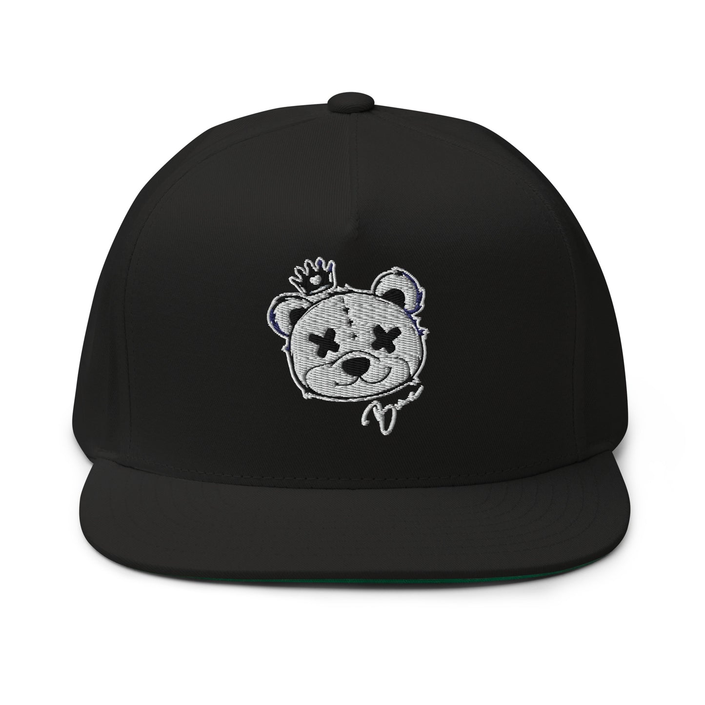 A WHITE/BLACK SNAPBACK