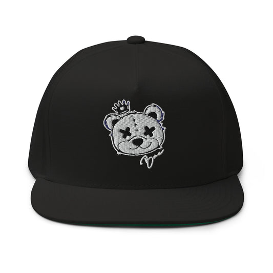 A WHITE/BLACK SNAPBACK