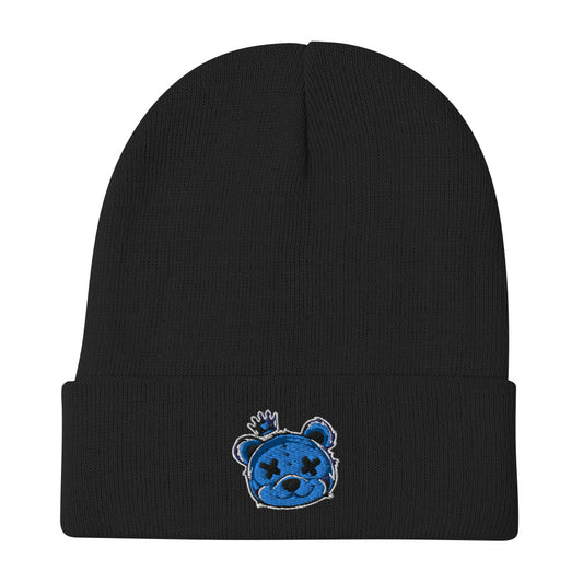 Embroidered Beanie (Blue)