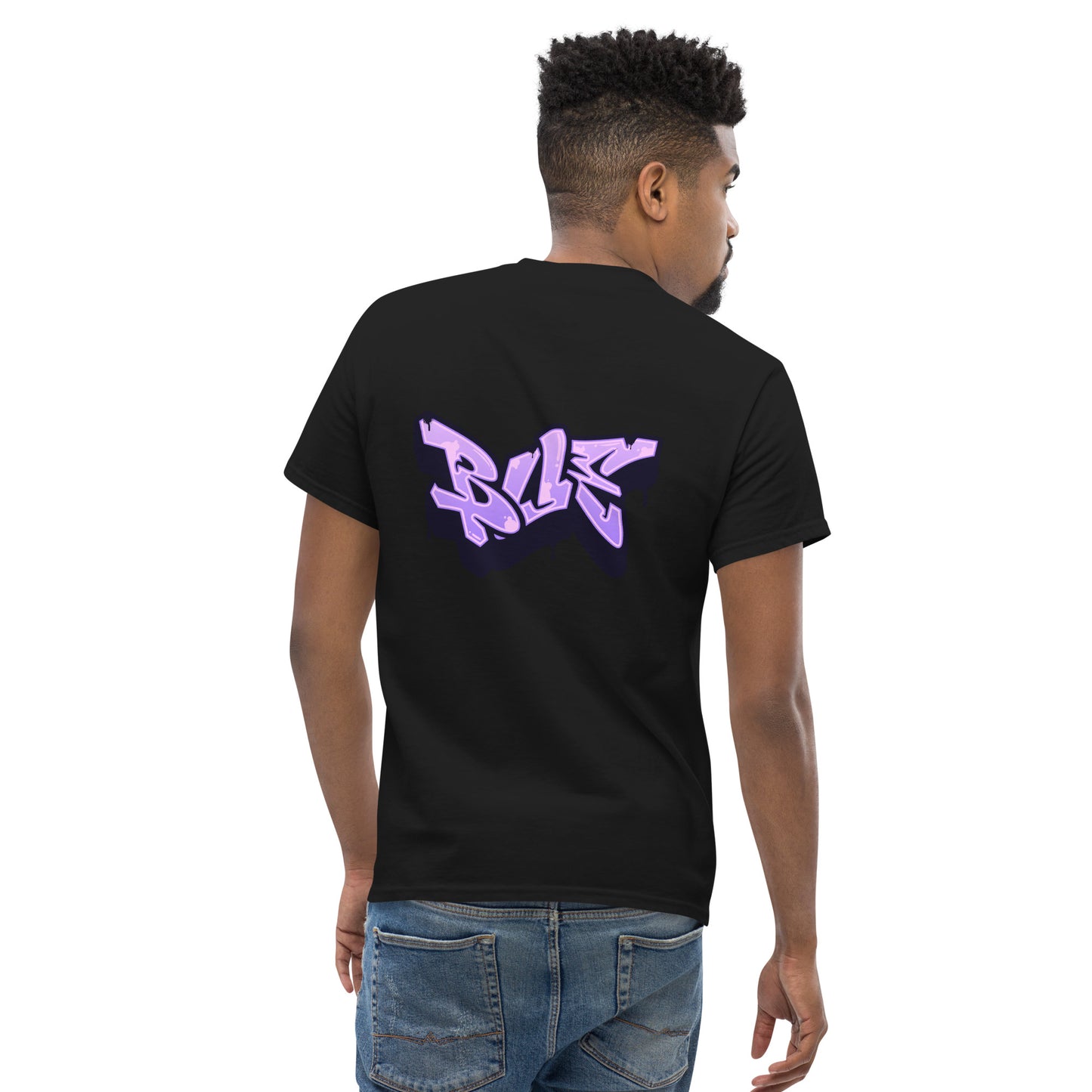 Classic Tee - PURPLE (design front and back)