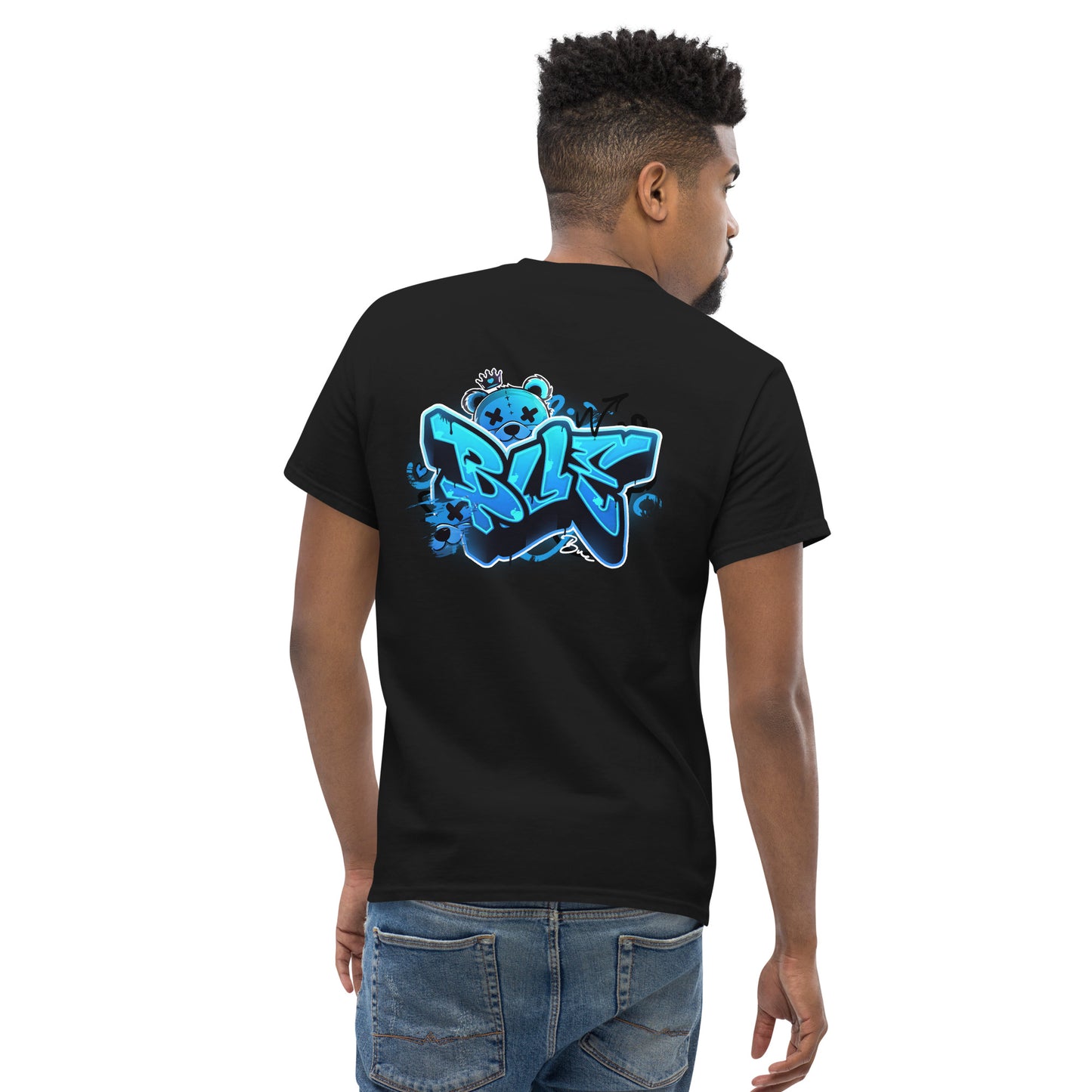 Classic Tee - BLUE v2 (designs front and back)