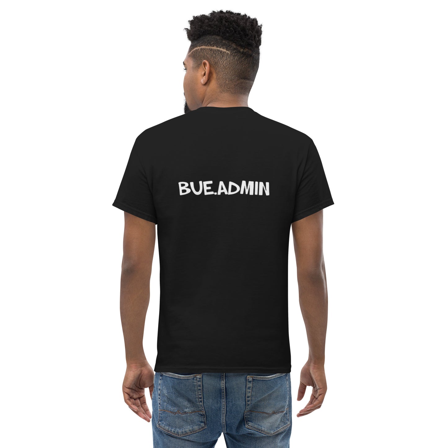 Classic Tee - WHITE (front & back design)