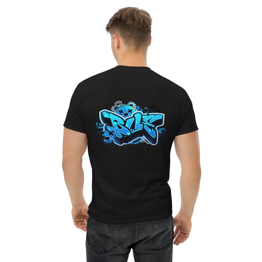 Classic Tee - BLUE v1 (front and back designs)