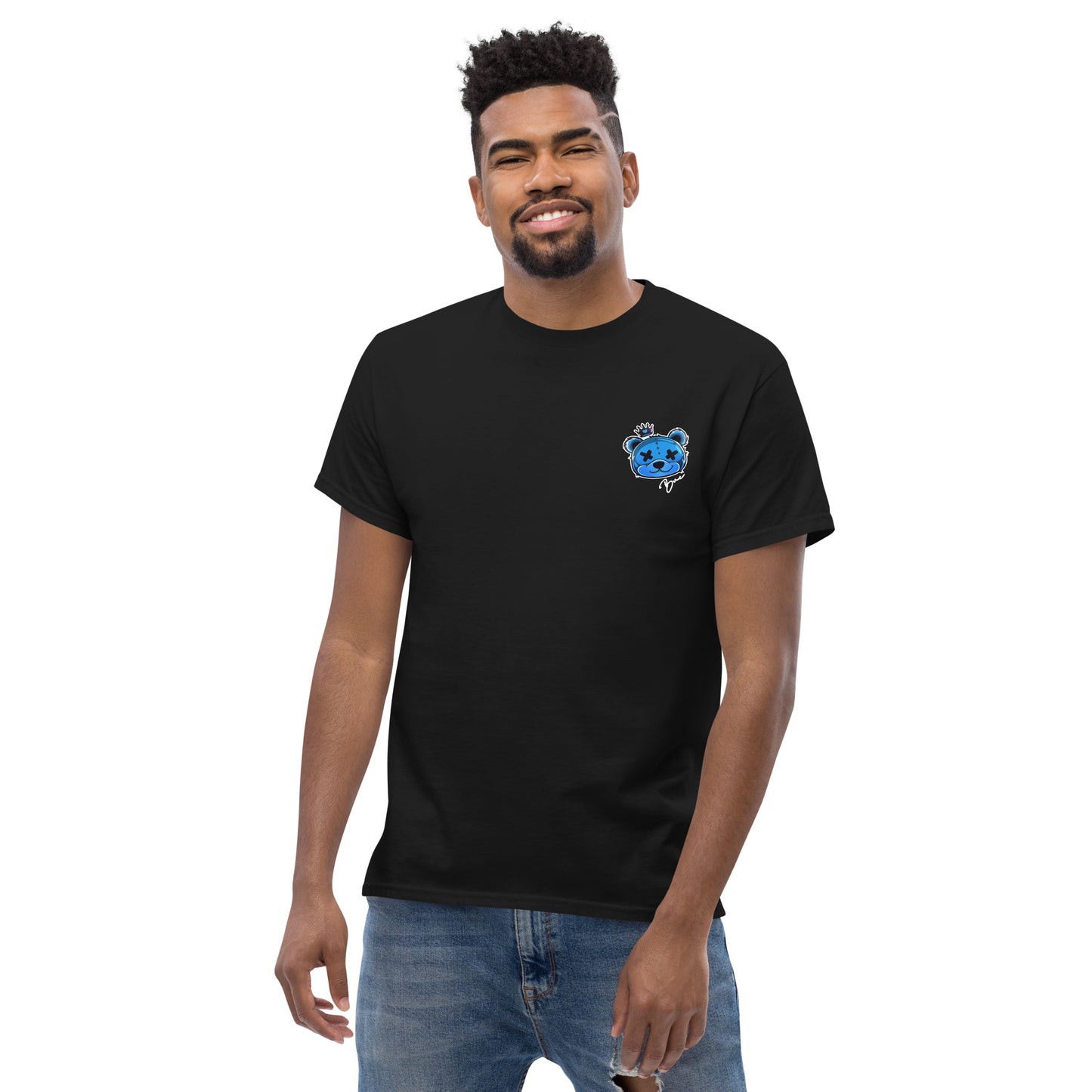 Classic Tee - BLUE v2 (designs front and back)