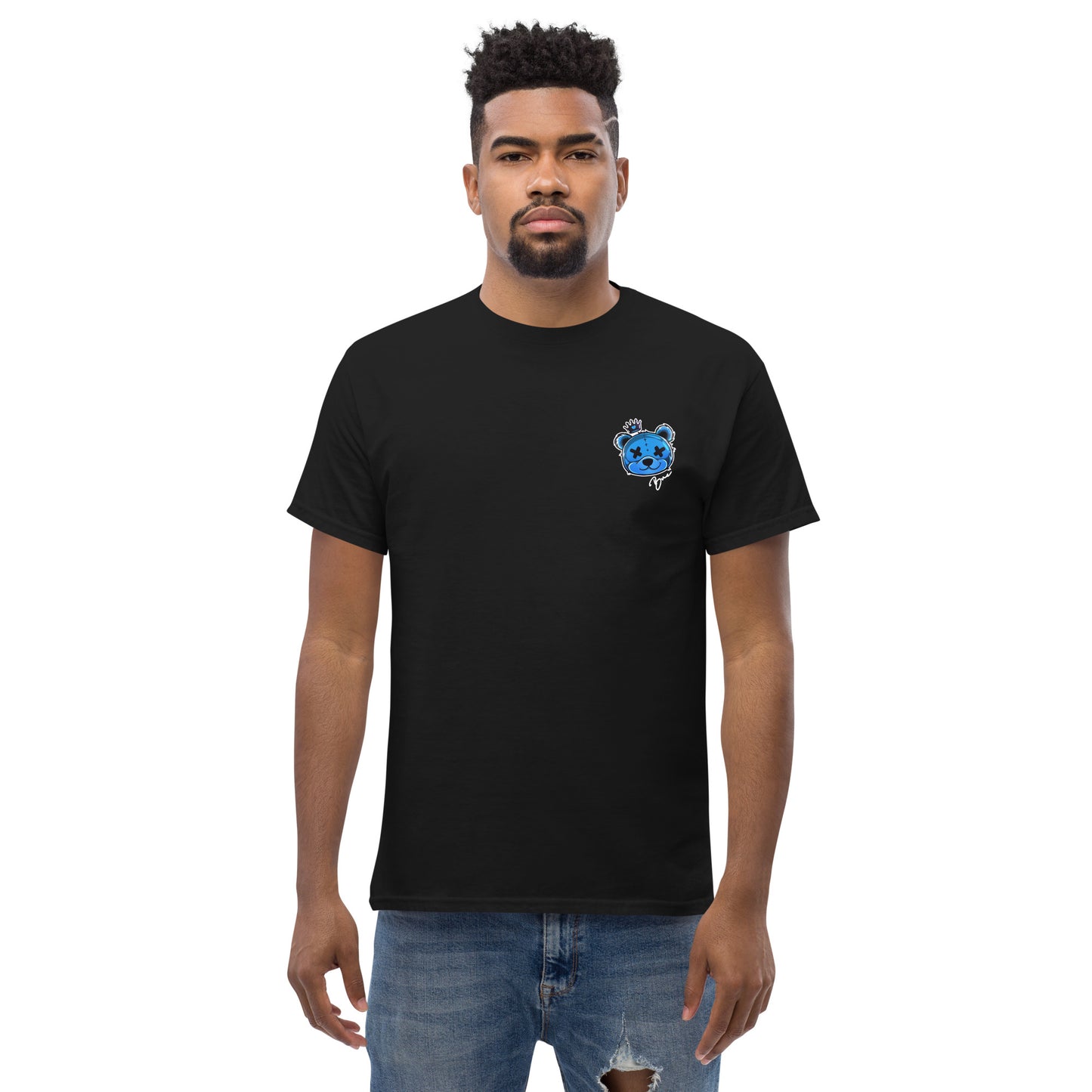 Classic Tee - BLUE v2 (designs front and back)