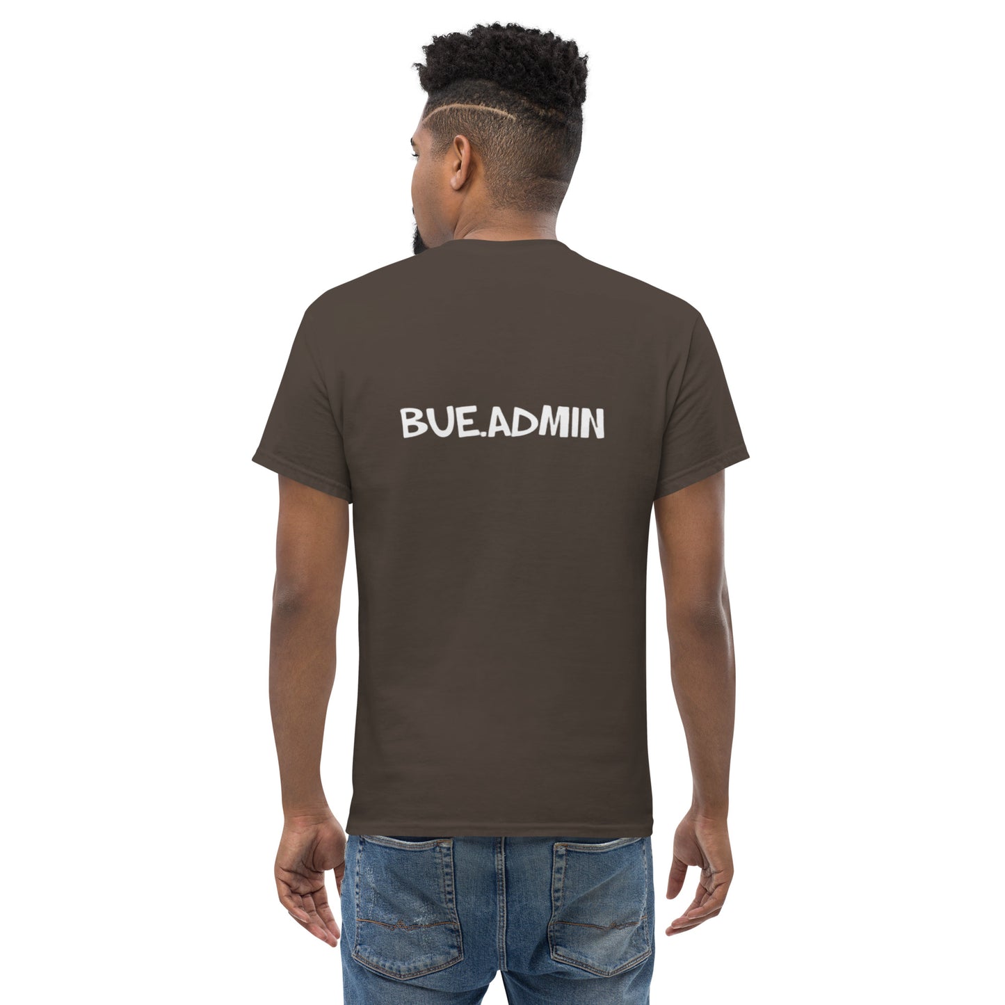 Classic Tee - WHITE (front & back design)