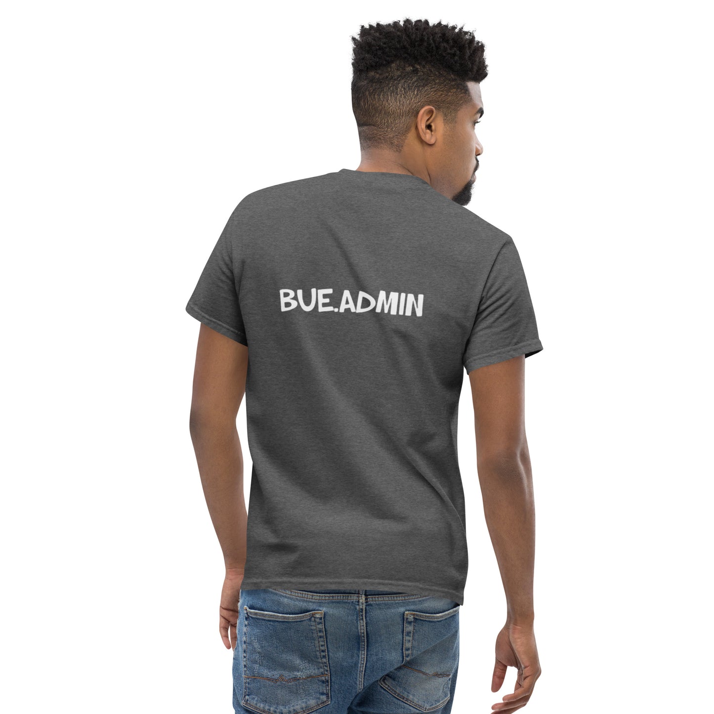 Classic Tee - WHITE (front & back design)