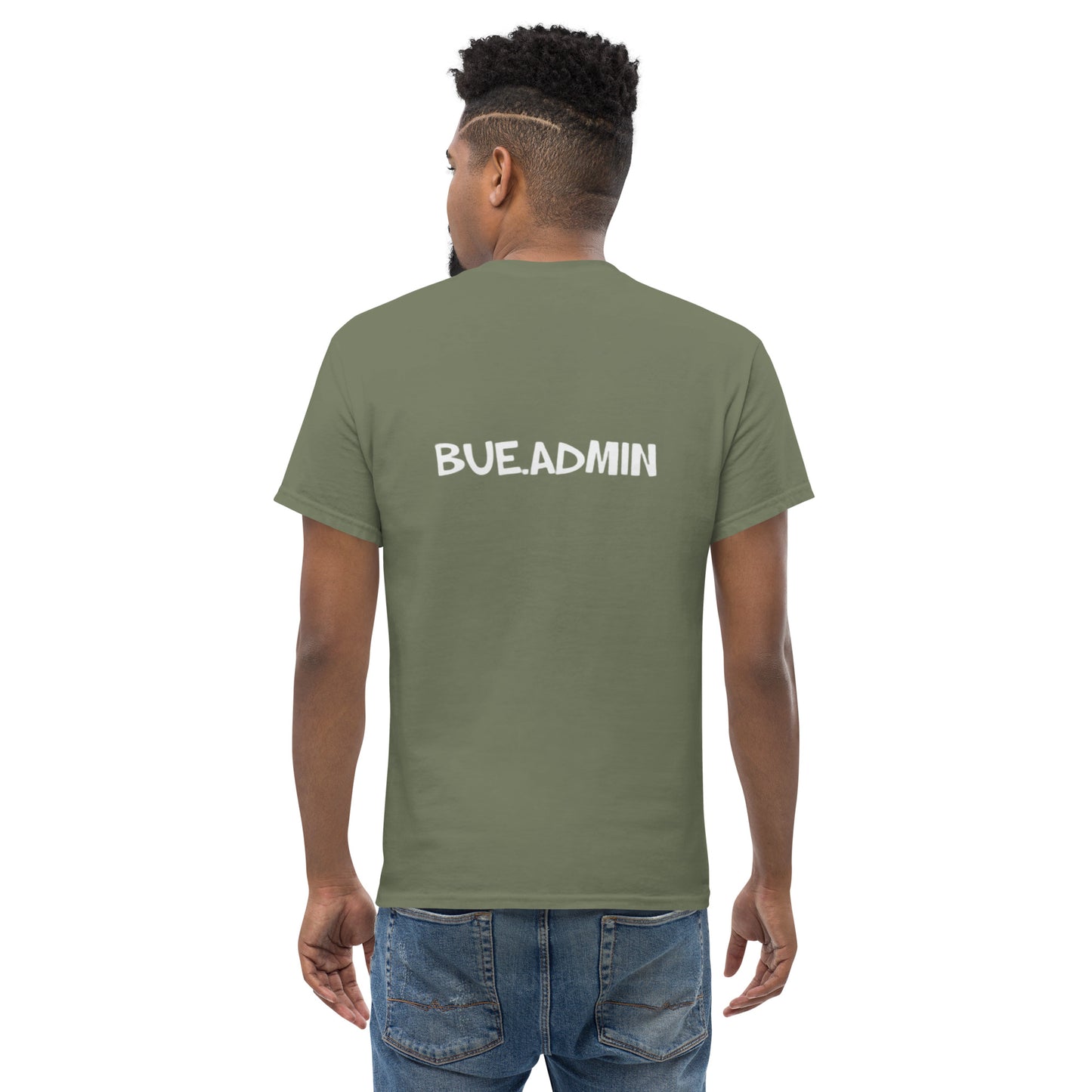 Classic Tee - WHITE (front & back design)