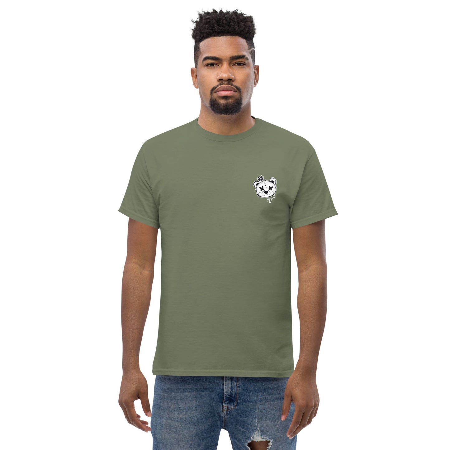 Classic Tee - WHITE (front & back design)