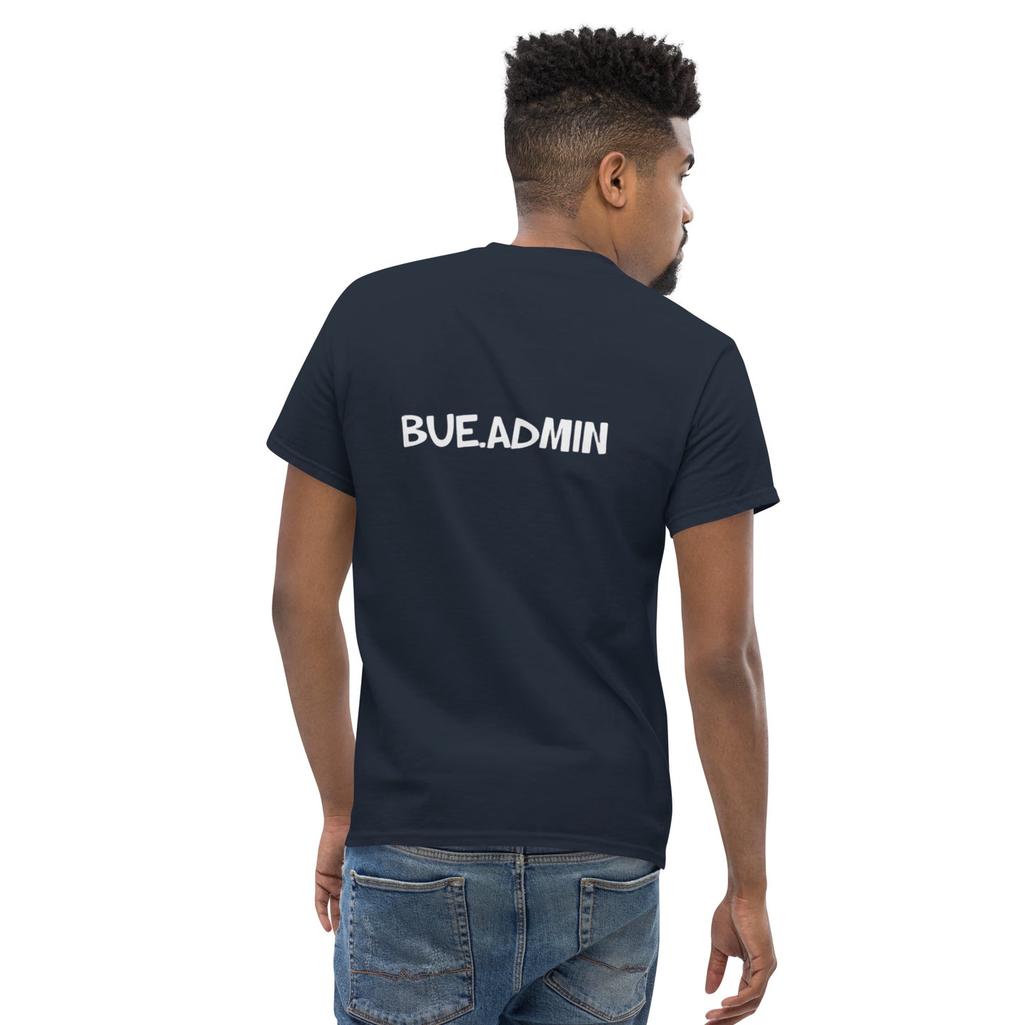 Classic Tee - WHITE (front & back design)