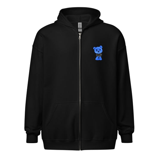 NEW Zip-Up Hoodie BLUE (Printed Designs)