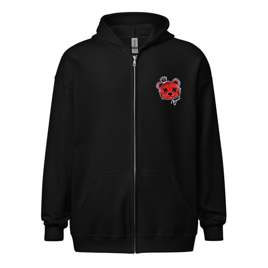 NEW Zip-Up Hoodie RED v2 (Printed Designs)