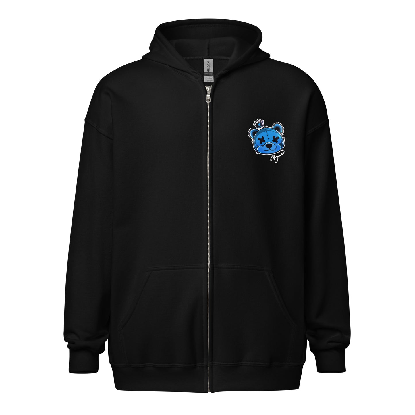 NEW Zip-Up Hoodie BLUE v2 (Printed Designs)