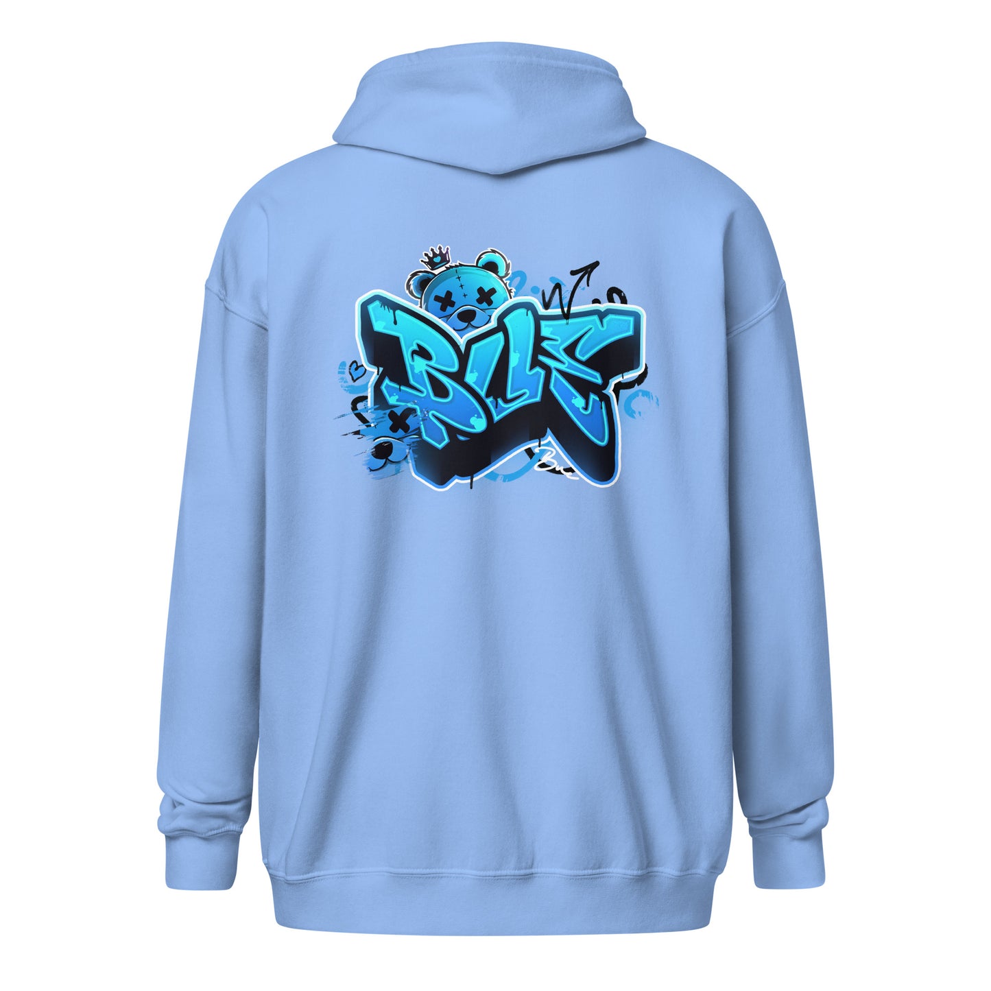NEW Zip-Up Hoodie BLUE v2 (Printed Designs)