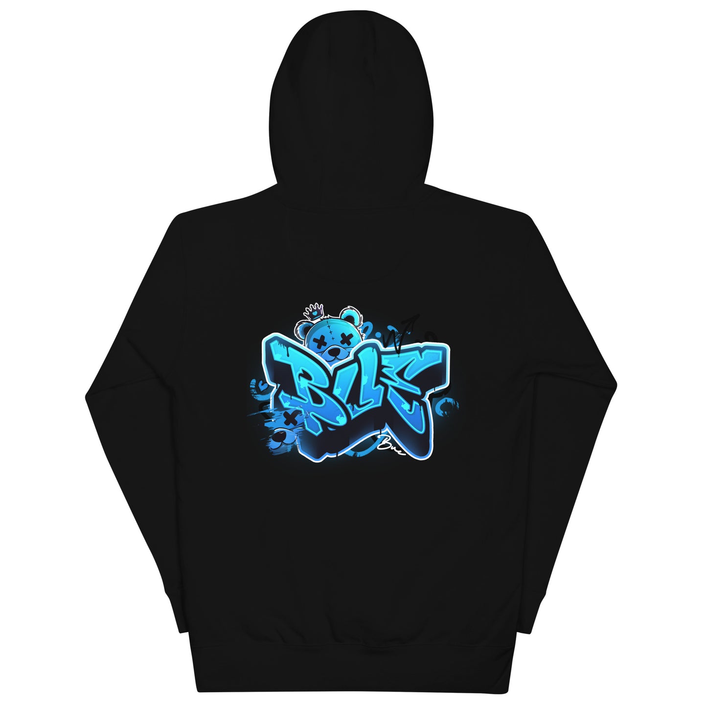 NEW Cotton Hoodie BLUE (Printed Designs)